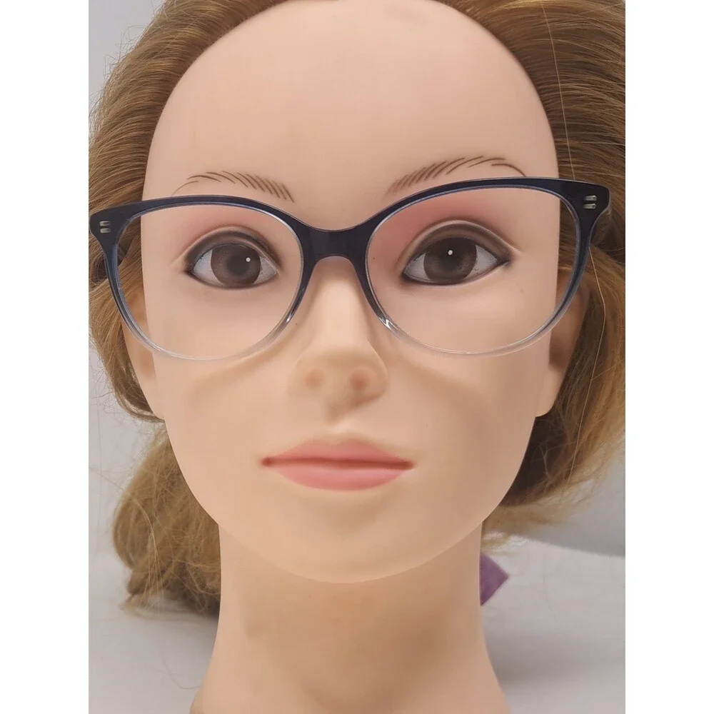 Gucci Women's Glasses Frames Blue Transparent Oval GG0550O 004 Italy 51-16-140